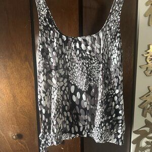 Side Tie Blouson Tankini Top - Dew Drop